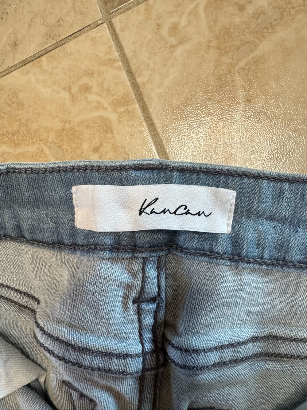 KanCan Frayed Denim Shorts - Picture 4 of 5